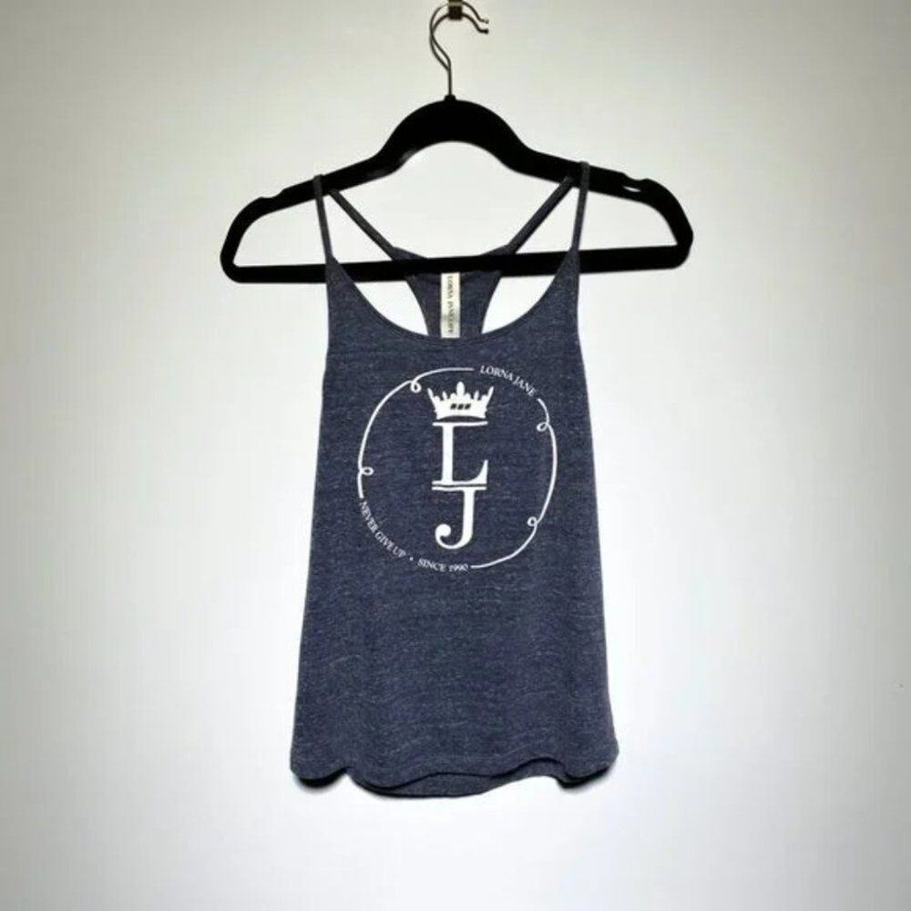 LORNA JANE LIFE‎ WOMEN GREY CROSS STRAP TANK